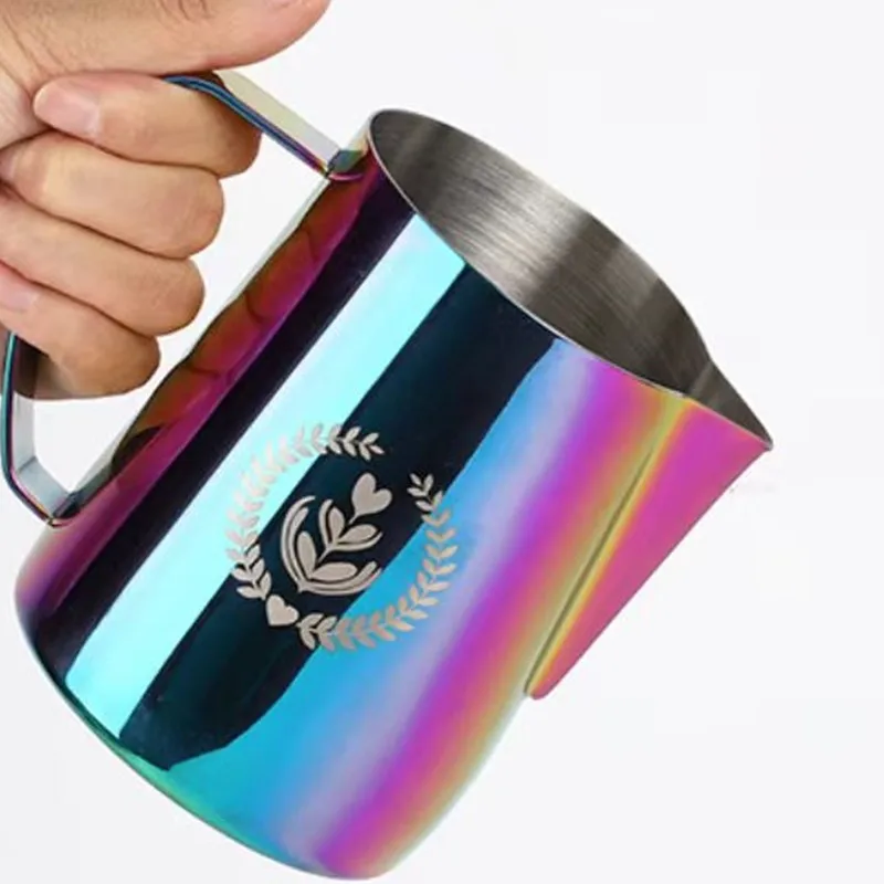 Hot sellers 2022 wholesale 304 Stainless Steel Milk Frothing Pitcher, 12 oz (350 ml), Coffee Milk Frothing Jug