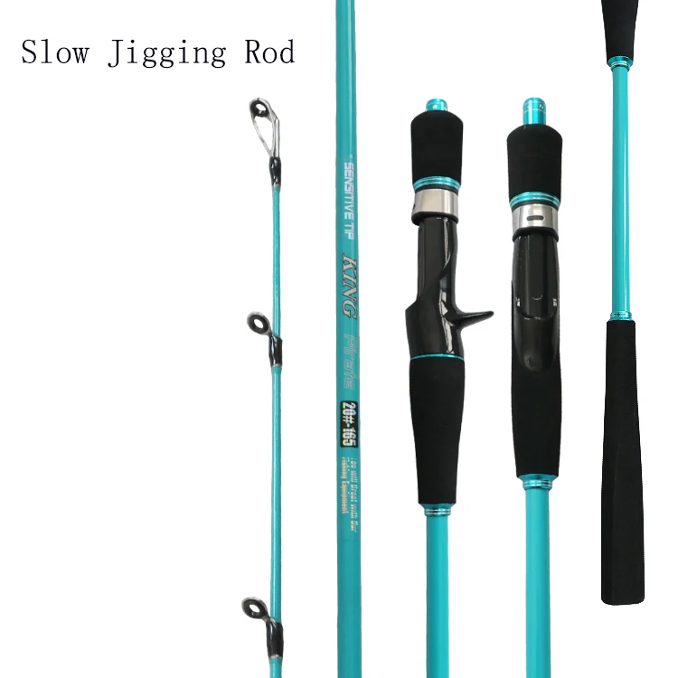 WeiHai  factory prices 1.35m-1.83m deep sea light Slow Jigging solid Fishing Rod 20# sea boat  Pitch rods