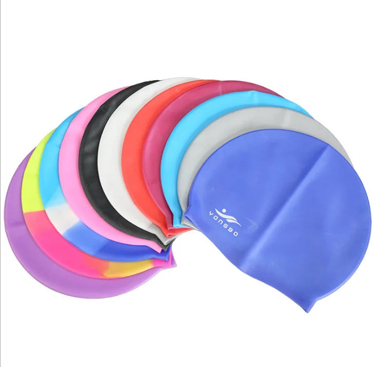 
Fashionable Promotional Custom Logo Printed Funny Silicone Swimming Caps 