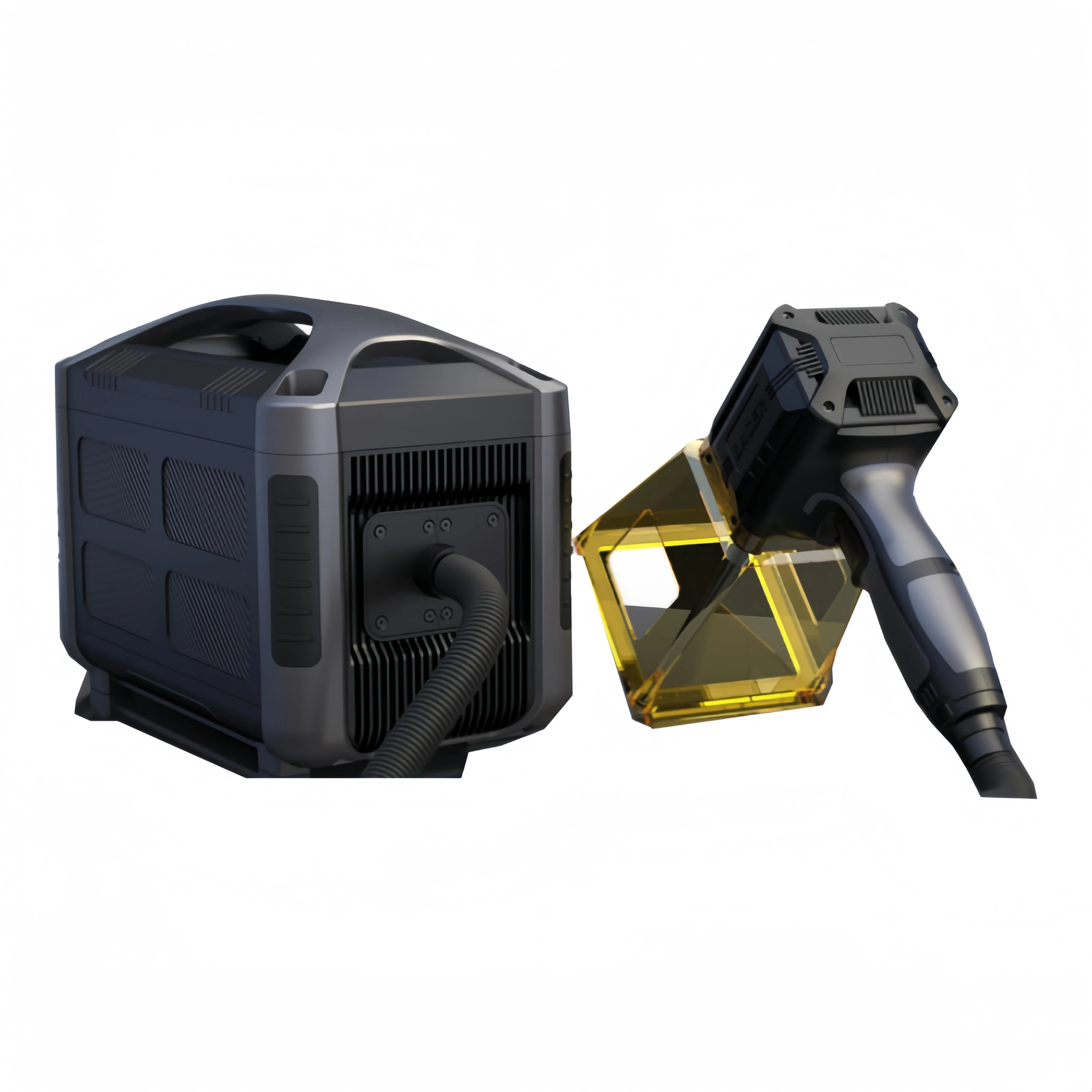 Portable Fiber Laser Marking Machine Long Character Pulsed Operation Linux Control System PLC Home Restaurant Hotel LAS DST DWG