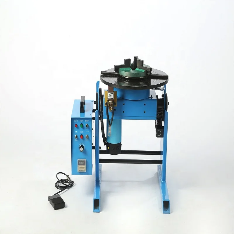 Hot Selling Welding Rotary Positioner 30kg With Pneumatic Tailstock Automatic Comfort Convenient Chuck Rotary Tilt Design