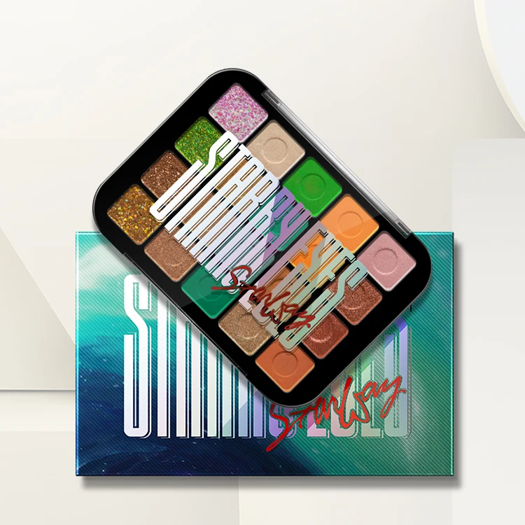 Fashion 20 color shinning eyeshadow cosmetic with factory price eyeshadow palette