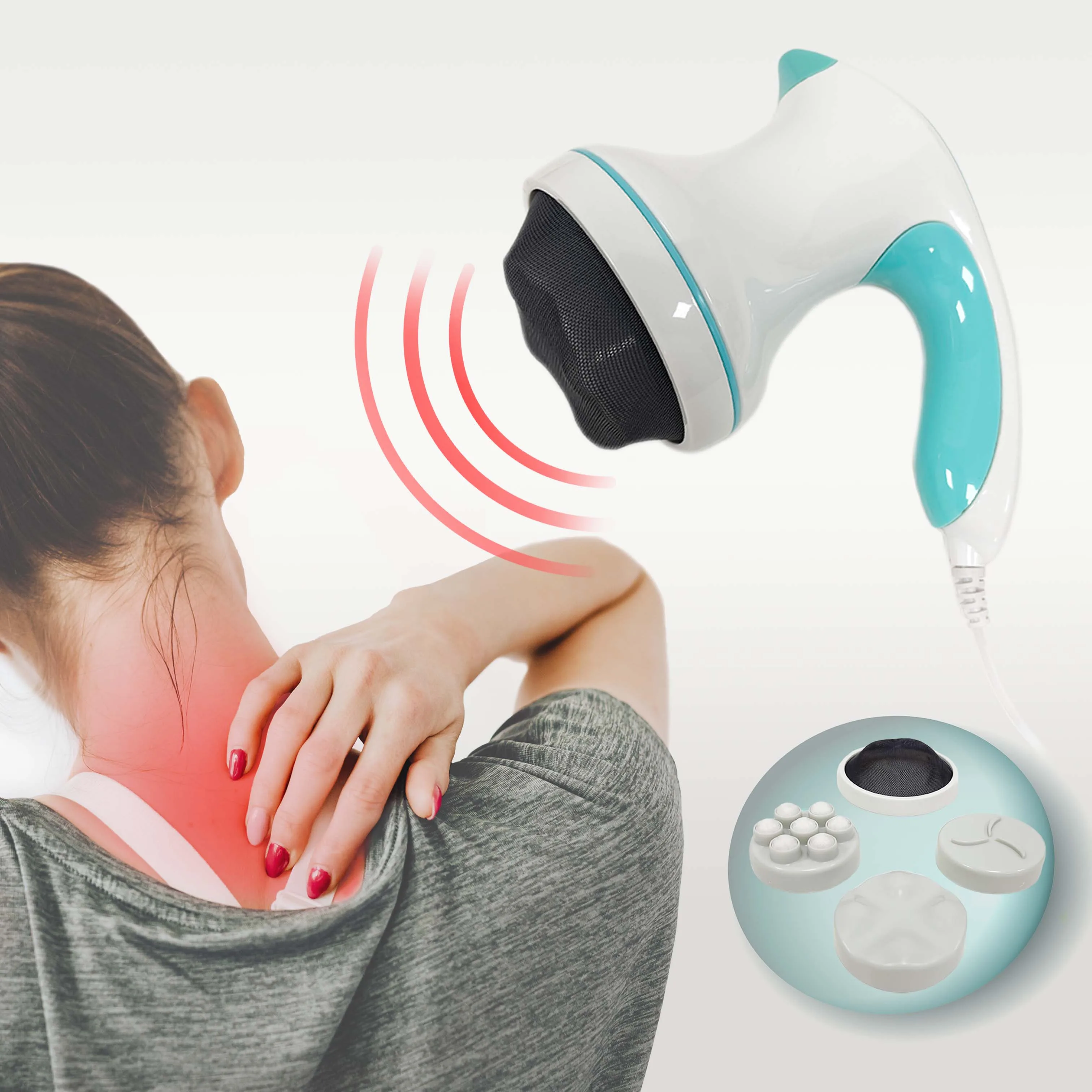 Manufacturers supply portable vibration roller slimming rotary handheld massager