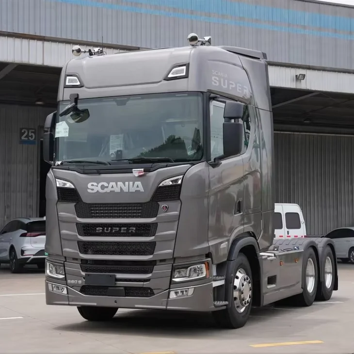 Good condition Used tractor truck SCAN IA 6X2 560S Heavy Semi Trailer Head for sale