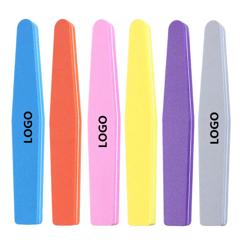 Professional Emery Board Manicure Pedicure Art Tools Custom Logo Double-Sided Nail File Set 180 150 80 100 Grit Nail File