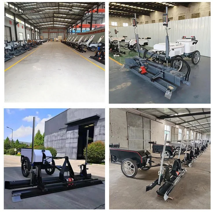 Good quality Construction Equipment Two wheel gasoline concrete laser screed machine road floor leveling machine