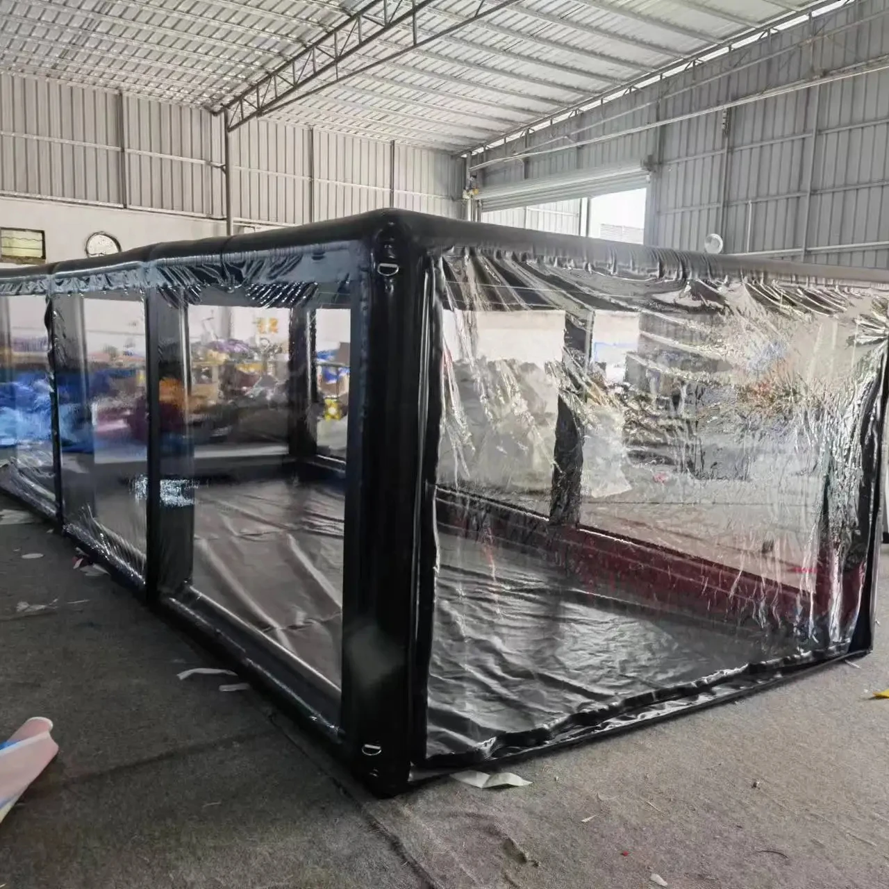 Factory Price Transparent Pvc Car Cover Inflatable Car Garage Show Tent Airtight Waterproof Car Cover For Sale