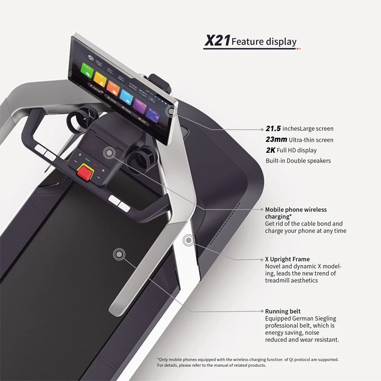 2021 New Commercial Luxury Home Multifunctional Folding Treadmill