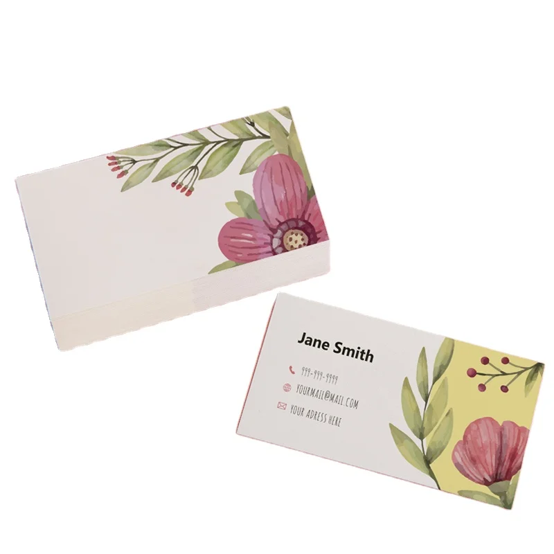 Customized Design Paper Offset Printing Business Thank You Greeting Card Postcards Business Card With Logo