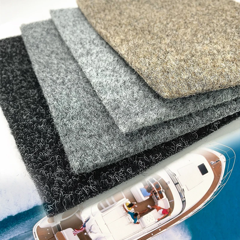 Durable Needle Punched Shaggy Carpet trailer bunk carpet outdoor marine deck Marine Felt boat Carpet
