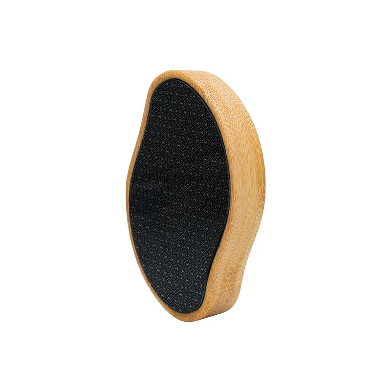 Eco-Friendly Bamboo Wooden Foot File Callus Remover Custom Logo Manicure Tools for Feet Dead Skin Nano Glass File with Nail Use