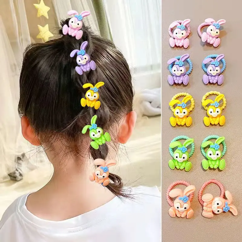 korean flowers children baby kids bow elastic hair rubber bands for baby girls kids scrunchies accessories