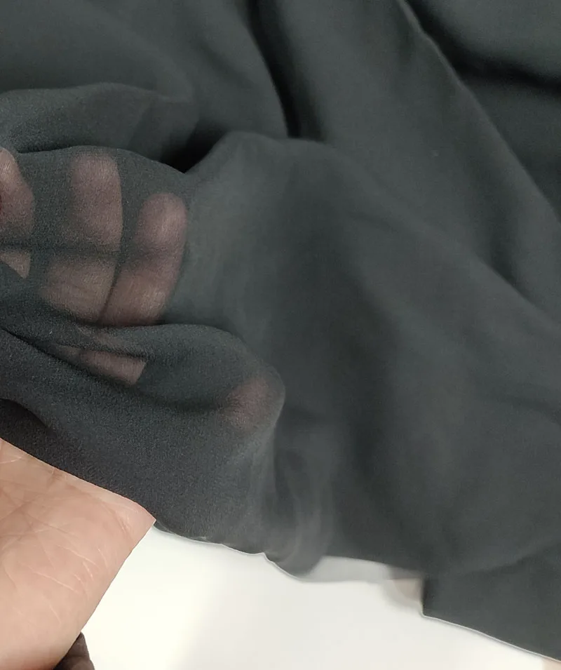 China pure silk crepe chiffon fabric silk georgette gauze fabric