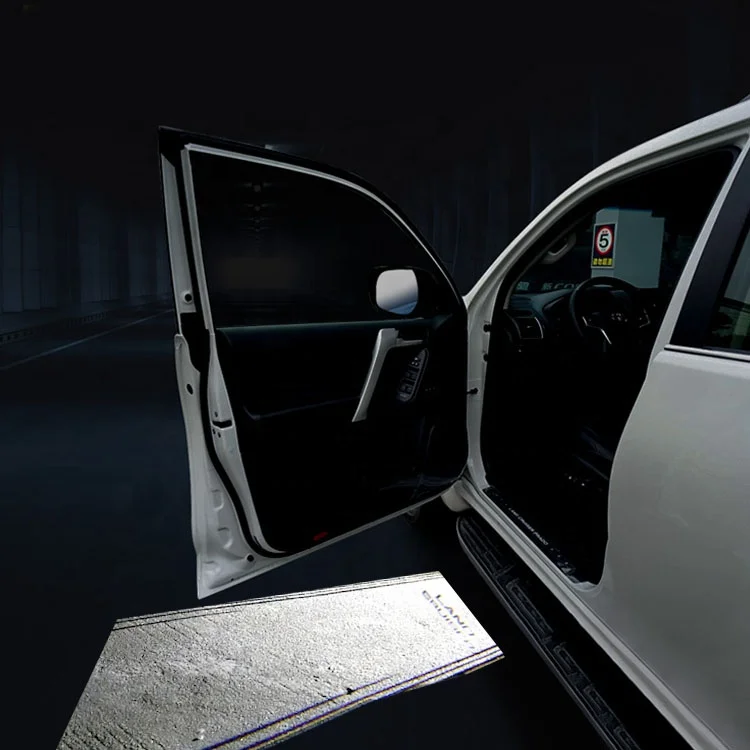 2 шт., Автомобильные светодиодные лампы с логотипом на две двери для Land Cruiser LC200