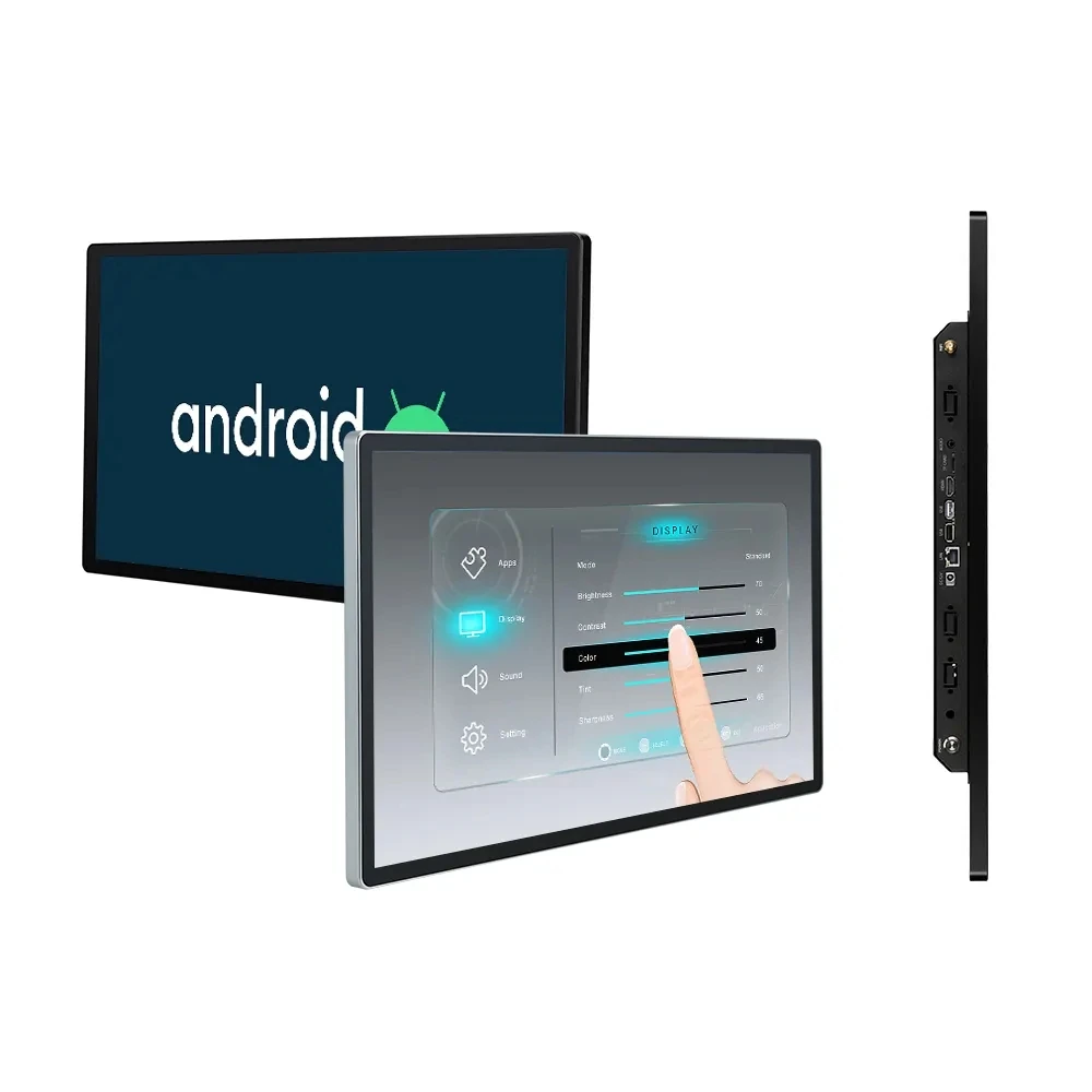 21 32 43 дюймов настенное крепление Android Win10 Win11 все в одном ПК цифровая вывеска емкостный сенсорный экран монитора