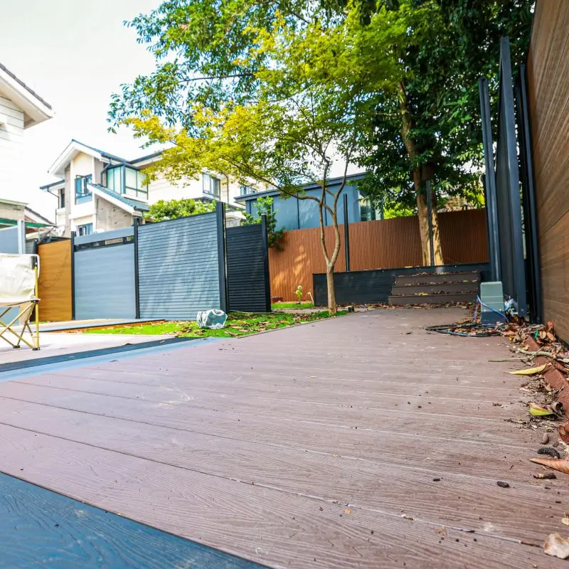 European Style Waterproof Outdoor WPC Deck Board Flooring Modern 3D Wood Grain Composite Decking Wood Plastic WPC Decking