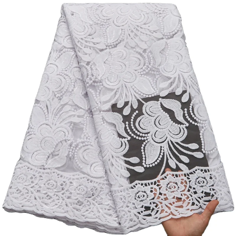 2661 Wholesale Luxury Sequins 2022 African Velvet Lace Fabric Lace Nigerian French Embroidery Tulle Lace For Dress