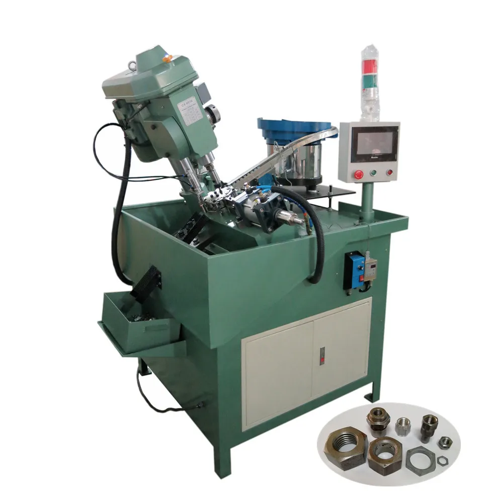 Fulling automatic hexigon nuts tapping machine for forged weld tube fittings or coupling brassfittings  CX-6516