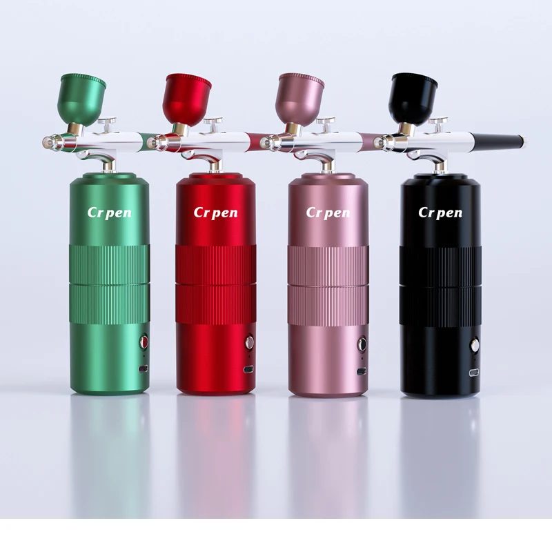 Automatic Airbrush Kit Portable 30PSI Cordless Airbrush Compressor  for Makeup Nails Cake Decorating Stencil Tattoo