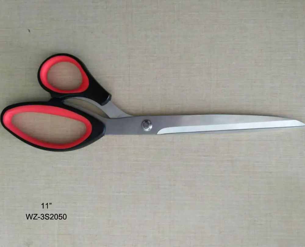 good quality professional stainless steel material blade type hot fabric scissors