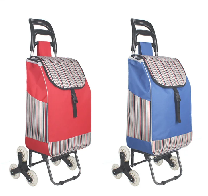Warehousing & Supermarket Supplies  foldable durable shopping trolley with bag Shopping Trolleys & Carts