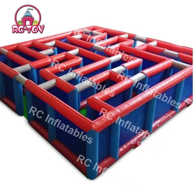 Custom inflatable obstacle maze outdoor inflatable maze obstacle game inflatable labyrinth for sale
