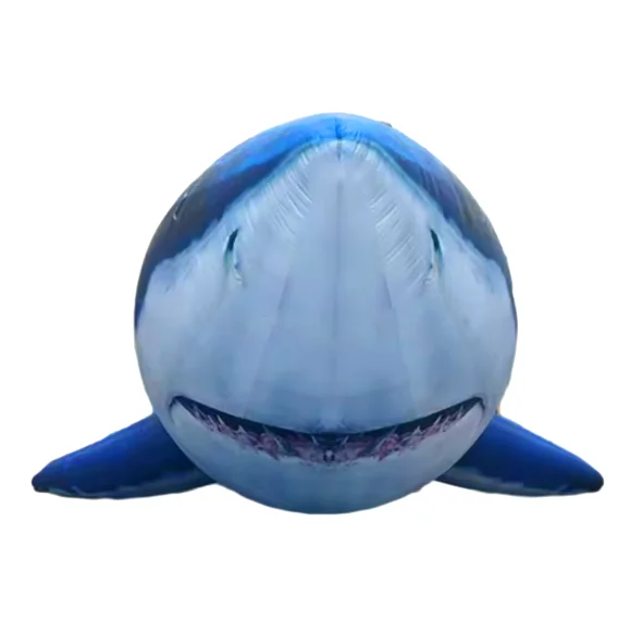 Flying Giant Inflatable Shark fish lighting Music Stage Event Decoration