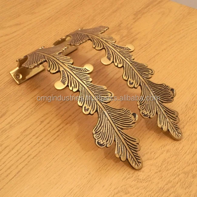 OMG Industries Brass Curtain Tieback Rosettes