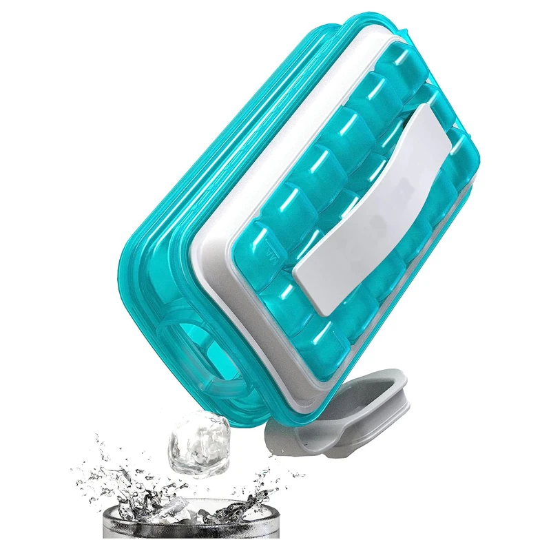 Bpa Free Silicone Hollow Cylinder Ice Cube Maker With Lid Food Grade Silicone Ice Cube Molds For Stanley Cup