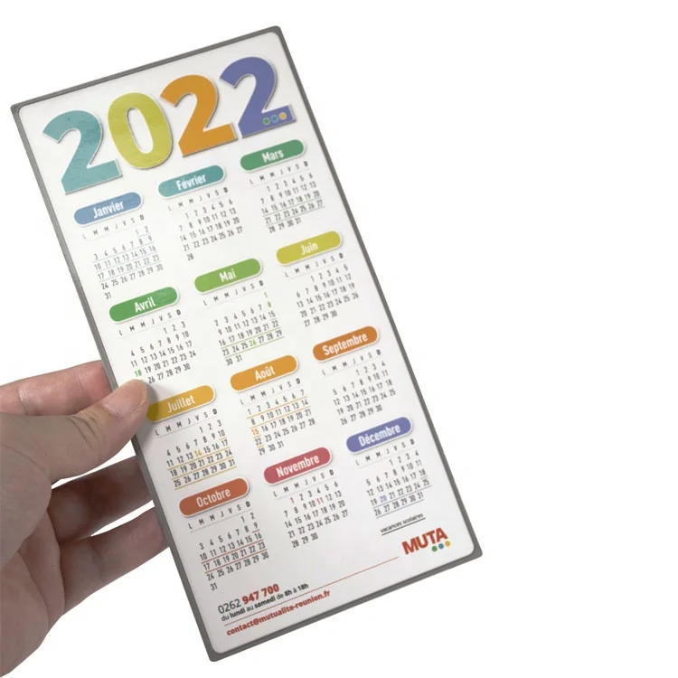 2025 Custom Refrigerator Magnetic Business Card Promotional Real Estate Calendar Fridge Magnet