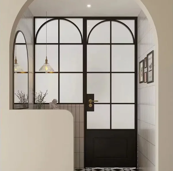 High-Performance Aluminum French Windows New Product Living Room Outdoor Stainless Steel Louver Curtains Horizontal