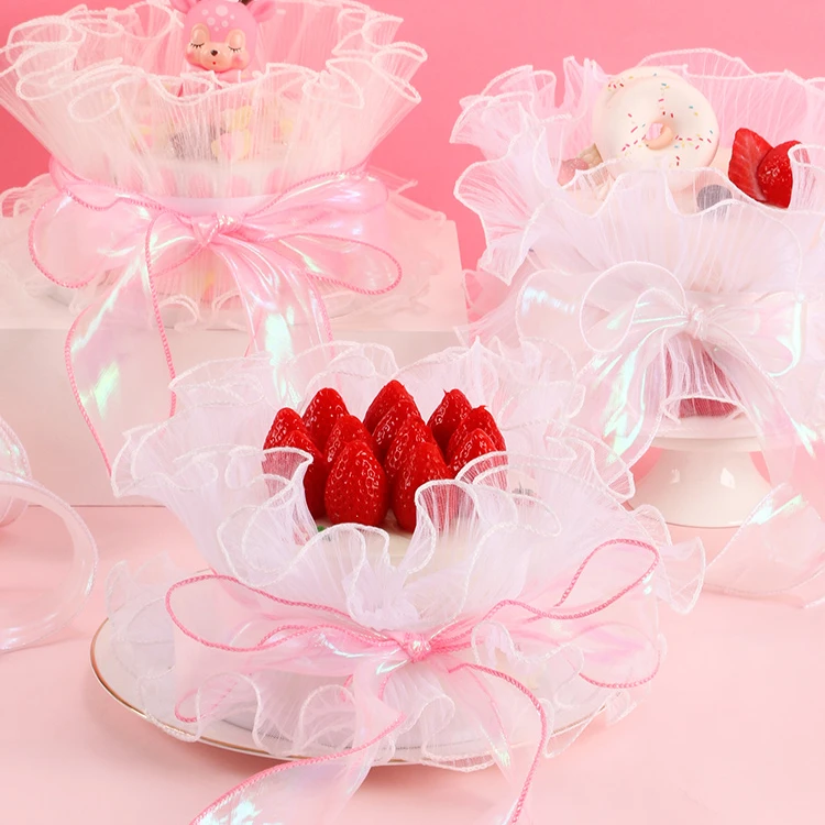 Us warehouse stock Wholesale custom 3d embossed gold foil printed ribbon for flower shop, floral wrapping ribbon