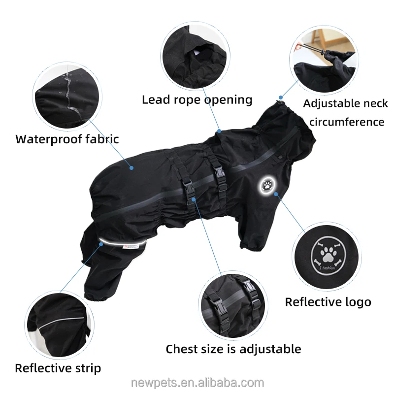 New Design Hot Selling  Warm Luxury Fashion Winter Dog Clothes Pet Clothes Dog Rain Jacket Pet Clothes Pet Raincoat