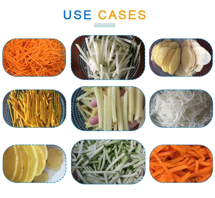 Automatic Commercial Melon  Fruit potato chips French fries Cutter cutting making machine