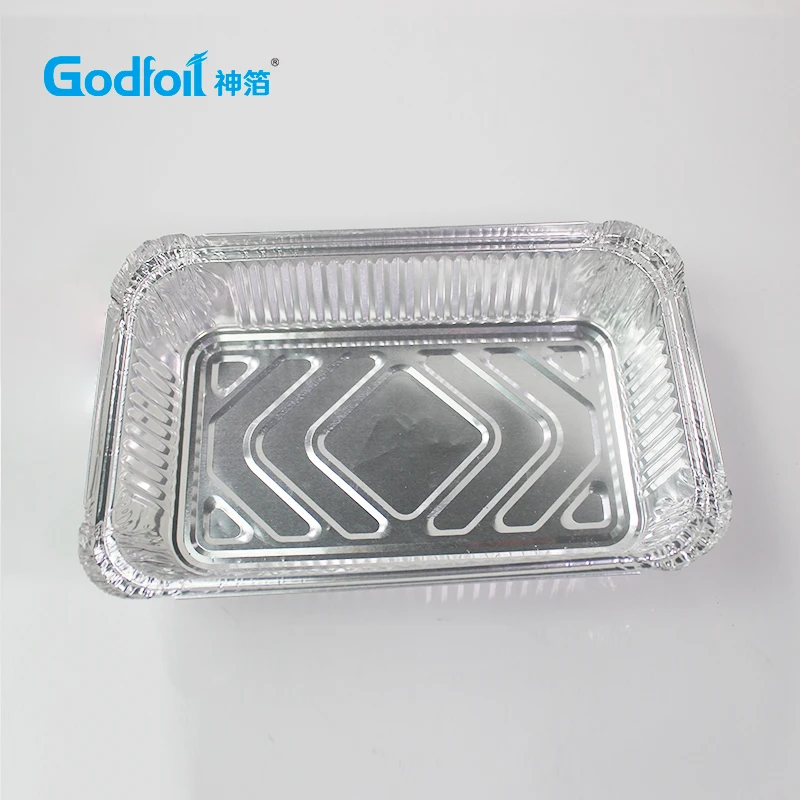 Godfoil/1.5 фунтов/750 мл/8389 Ресторан питания упаковка одноразовая алюминиевая фольга контейнер для еды с крышкой