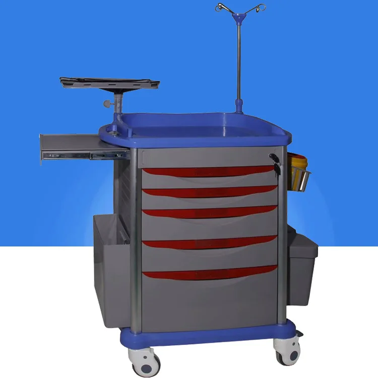 hospital crash cart medical trolley medical emergency ambulance trolleys