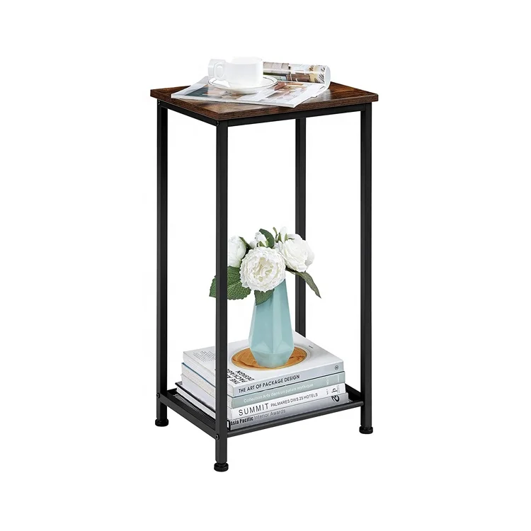 Space Saving Side Table High Narrow Entryway Table Telephone Table Storage Shelf