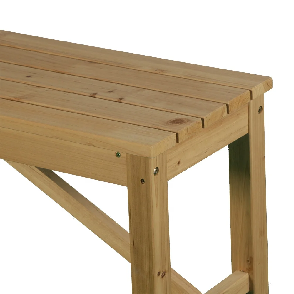 Factory wholesale garden chair outdoor wood furniture farmhouse outdoor solid  wood chair