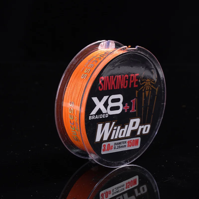 Customized Color 150M 0.26MM 8-Strand Wire PE Braided Fishing Line Polyethylene Braided Fish Lines for Fishing