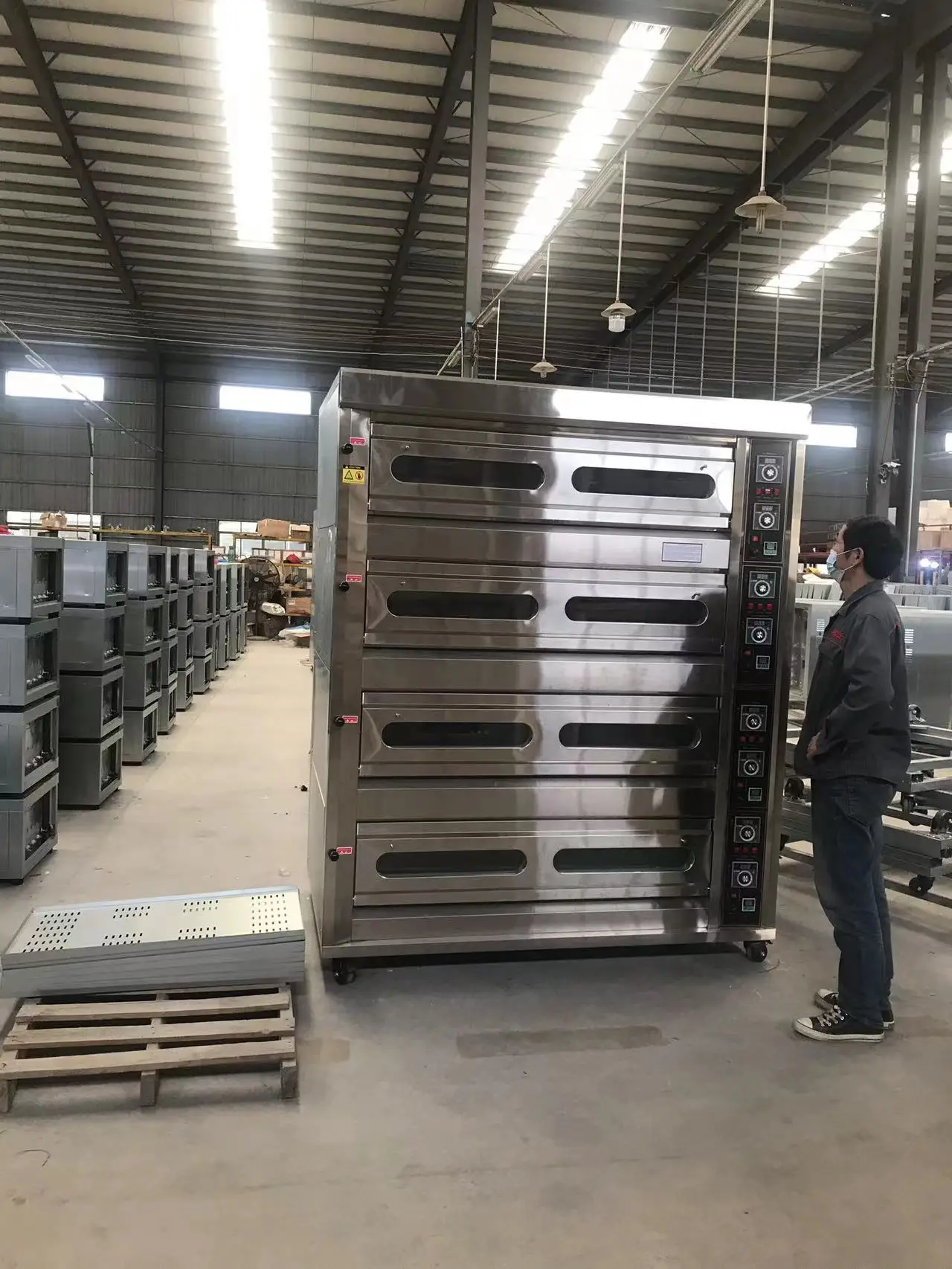 4deck 16 tray industrial pizza oven pizza gas  oven for bread baking