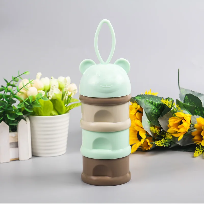 Baby milk powder container 3 layers milk powder Dispenser kids ,infant formula baby milk powder