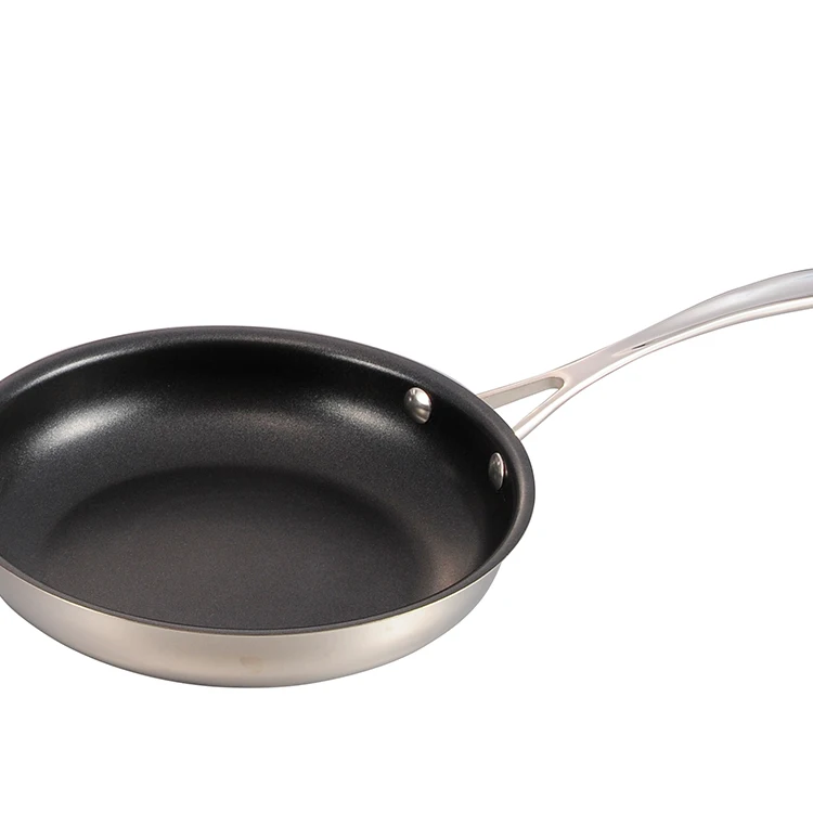 Quality Heat Resistant Cookware Stainless Steel Non Stick Home Kitchen Fry Pan