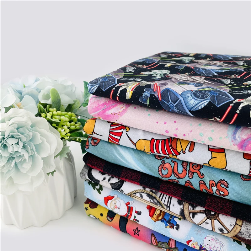 Good price printed pattern 100 cotton woven poplin fabric 150gsm