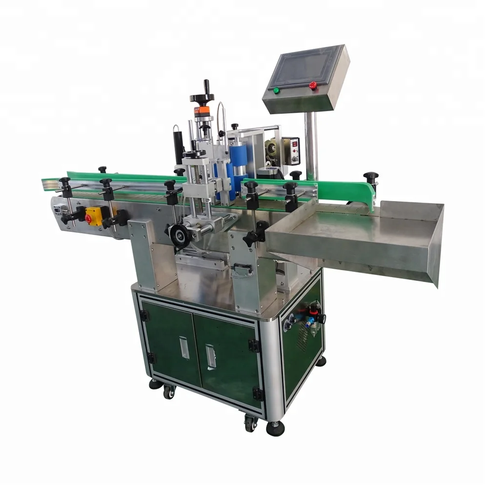 automatic round tuna cans bottle labeling machine with coding printer