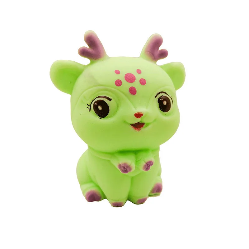 Cartoon Sika Deer Sensory Gadget Colorful Soft Elastic Toy TPR and Plastic Material Helps Kids Reduce Anxiety for Girls