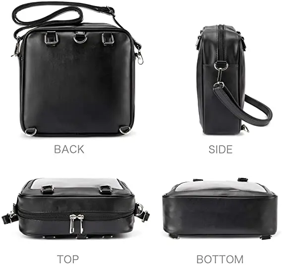 High Quality Pu Backpack Fashion School Bookbag Teens Student Sling Shoulder Ita Bag Crossbody Messenger Custom Leather Tote Bag