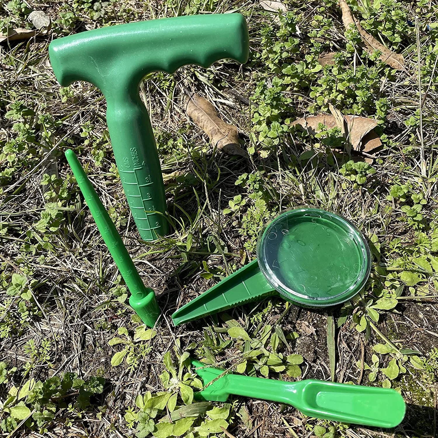 Seed Planter Dispenser Kit, Adjustable Sowing Seed Spreader Handheld for Lawn