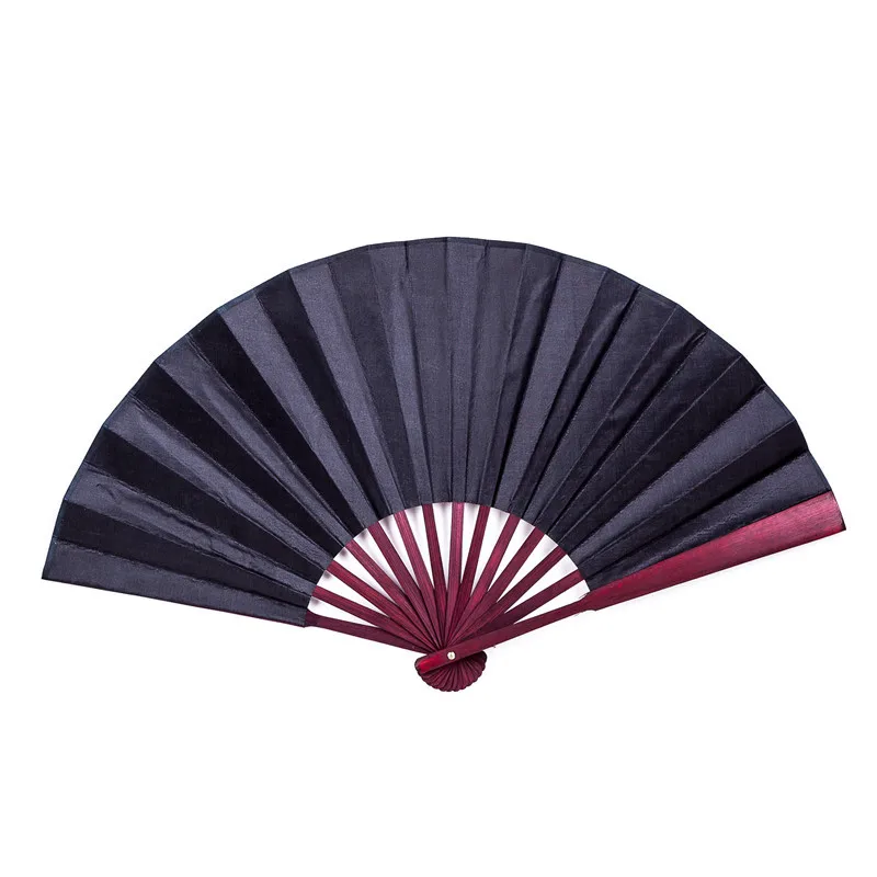 8inch/10inch Sublimation Blank Folding Polyester Bamboo Fan Bamboo Fabric Folding Hand Fan Customized