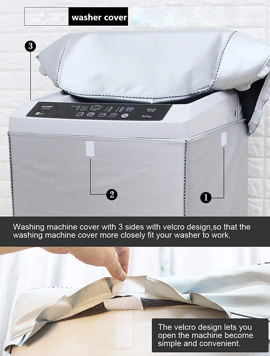 dustproof Outdoor Heavy duty garden Uv resistant Waterproof Top Load Washing Machine Cover