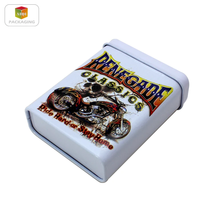 Hot sale tin cigarette box food grade Cigar tin case metal tobacco box